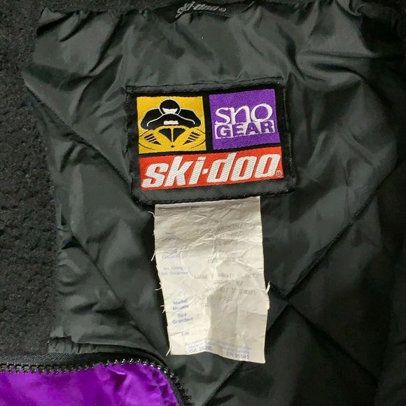 Vintage 90s Ski Doo Racing Team Jacket XXL Purple - Picture 9 of 10